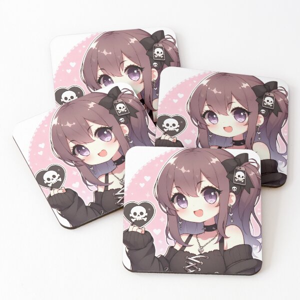 Item preview, Cute Anime Goth GF  designed and sold by StickyGuys.