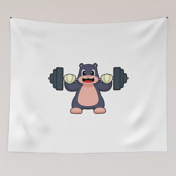 Item preview, Mole Bodybuilder Dumbbell Bodybuilding designed and sold by Snabdesign84.