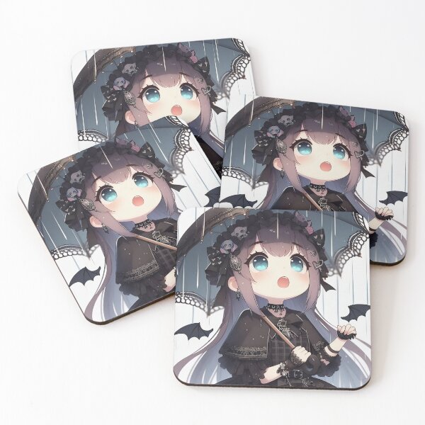 Item preview, Kawaii Goth Girl With An Umbrella  designed and sold by StickyGuys.