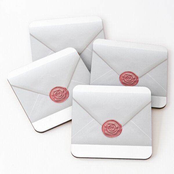 Item preview, scarlet red coquette rose wax seal envelope  designed and sold by truddyy.