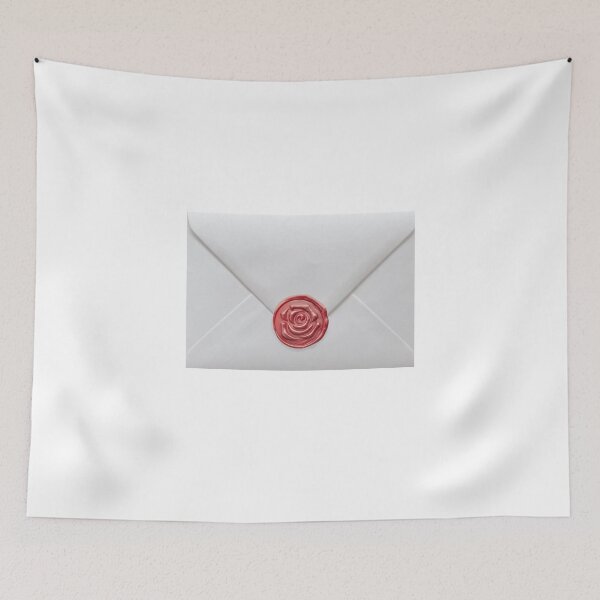 Item preview, scarlet red coquette rose wax seal envelope  designed and sold by truddyy.