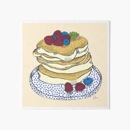Pancakes Art Board Print