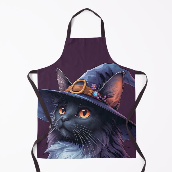 Item preview, Witchy Black cat with a witch hat goth anime witchcore aesthetic dark academia wizard spooky girlie emo wicca designed and sold by Fantasy Cache.