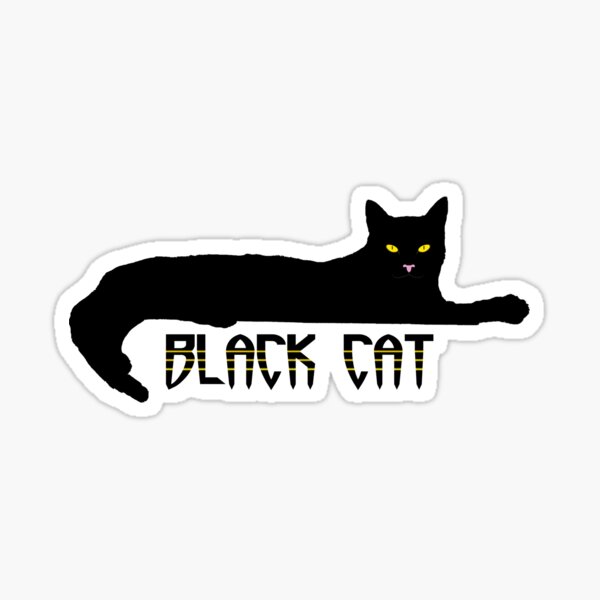 Vista previa del artículo con la obra «Gato negro», diseñado y vendido por Shopyflu.