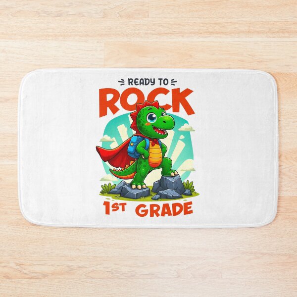 Item preview, Kids Ready to Rock the 1st Grade Dinosaur Back to School Boys  designed and sold by JUSTBEELEGANT.