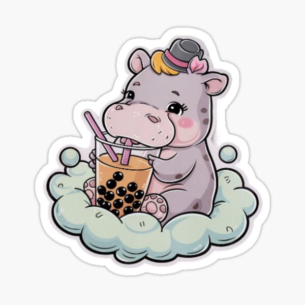 Item preview, Sweet hippo bubble tea designed and sold by Matifik.