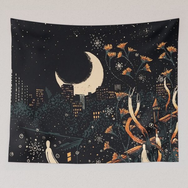 Item preview, Moon in the city designed and sold by ROPATROKOLA.