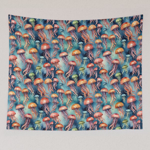 Item preview, Jellyfish in Multicolour @fluidwatercolor  designed and sold by fluidwatercolor.