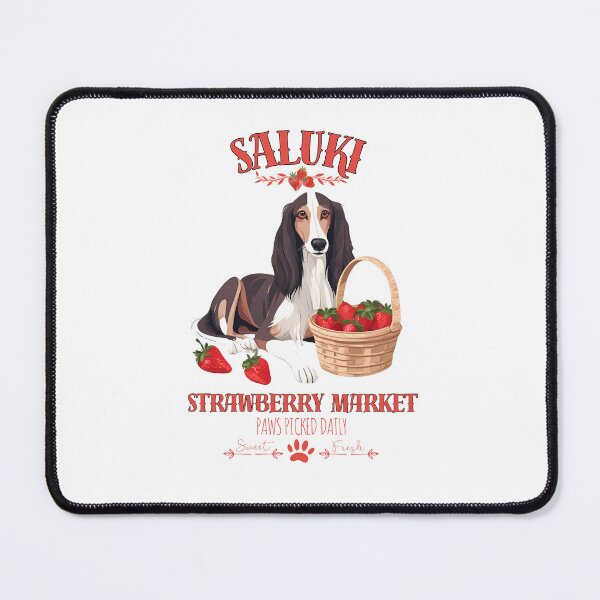 Item preview, Coquette Aesthetic Dog Strawberry market paws picked daily sweet and fresh saluki designed and sold by GoodyPaws.
