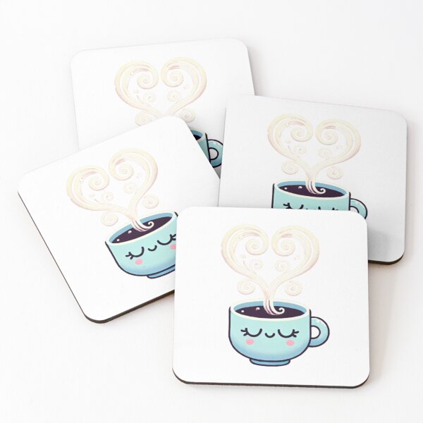 Item preview, Cute Coffee Cup with Heart Steam - Adorable and Whimsical Design designed and sold by NattyGe.