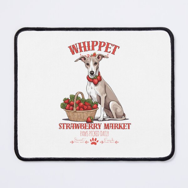 Item preview, Coquette Aesthetic Dog Strawberry market paws picked daily sweet and fresh whippet designed and sold by GoodyPaws.