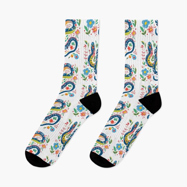 Item preview, Colorful, artistic snake illustration intertwined with vibrant flowers and foliage, depicting a lively and intricate design. designed and sold by primtawan.