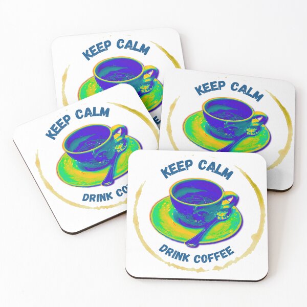 Item preview, Keep Calm Drink Coffee  Lover funny quote coffee adict designed and sold by Merle Art.