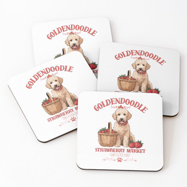 Item preview,  Coquette Aesthetic Dog Strawberry market paws picked daily sweet and fresh goldendoodle designed and sold by GoodyPaws.