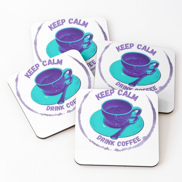 Item preview, Keep Calm Drink Coffee Lover funny quote coffee adict designed and sold by Merle Art.