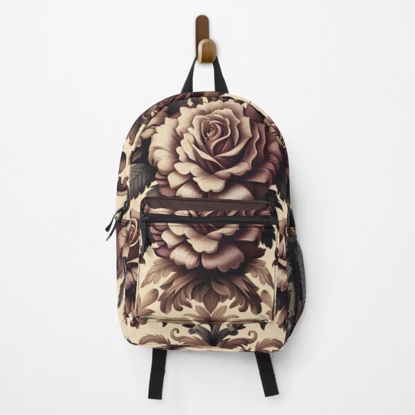 Item preview, Matte Maroon & Beige Damask & Roses designed and sold by DesignsByPrnces.