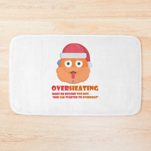 Item preview, Overheating Santa – Sweaty Holiday Tee designed and sold by rami cohen.