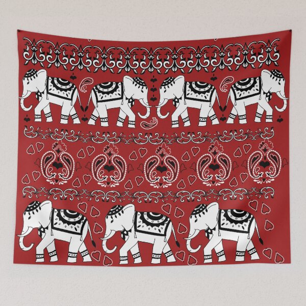 Item preview, Thai elephant pattern  designed and sold by PMSNshop.