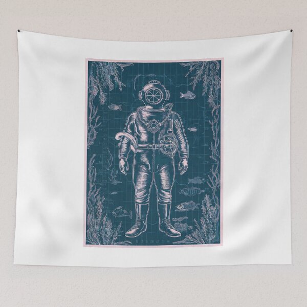 Item preview, Vintage Deep Sea Diver designed and sold by Angry Swan Designs.