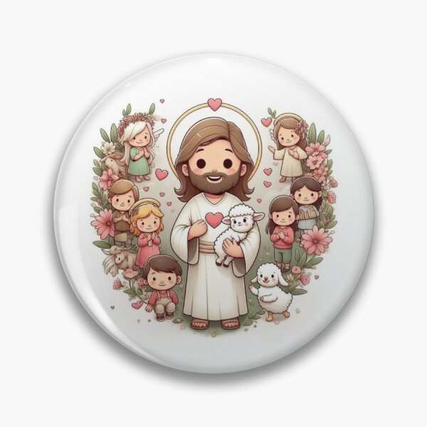 Item preview, Jesus with little children designed and sold by INSPIRED-FAITH.