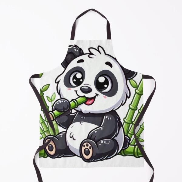 Item preview, Cute Panda Eating Bamboo - Adorable and Whimsical Design designed and sold by NattyGe.