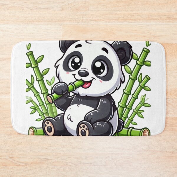 Item preview, Cute Panda Eating Bamboo - Adorable and Whimsical Design designed and sold by NattyGe.