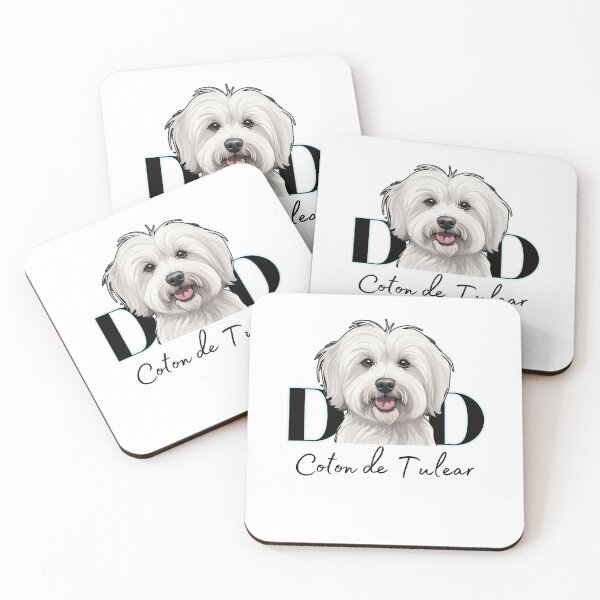 Item preview,  Minimalistic aesthetic Dad of Coton de Tulear Dog  designed and sold by GoodyPaws.