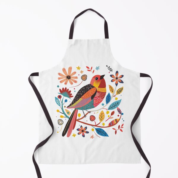 Item preview, Colorful graphic illustration of a bird surrounded by vibrant flowers and leaves, suitable for various artistic and design purposes. designed and sold by primtawan.