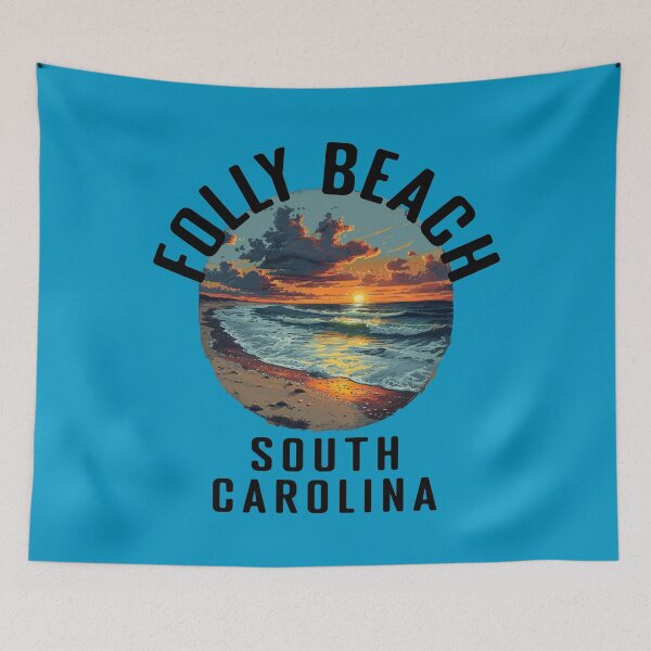 Item preview, Folly Beach - South Carolina (with Black Lettering) designed and sold by VelvetRoom.