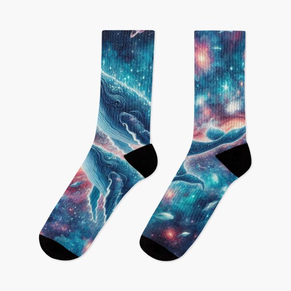 Item preview, Galaxy Filled With Cosmic Whales Swimming Among Stars. designed and sold by IrsathThaslima.