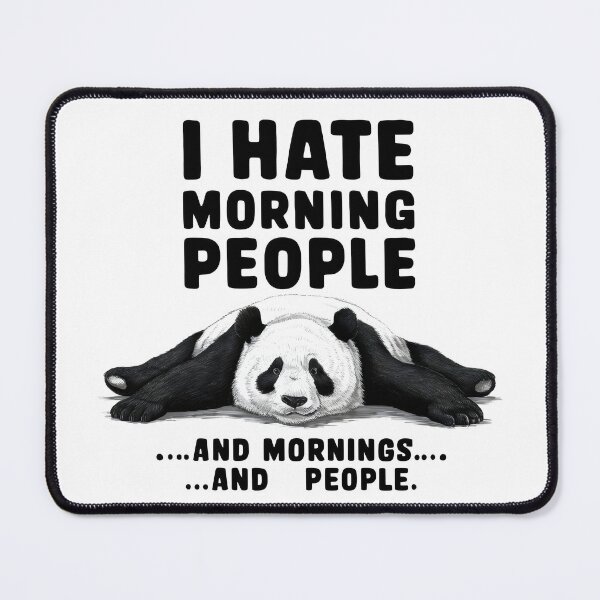 Item preview, I HATE MORNING PEOPLE AND PEOPLE AND MORNINGS designed and sold by Firas Aljazzar.