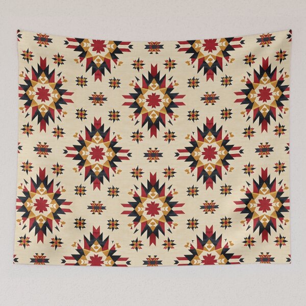 Item preview, Seamless Mexican Poncho Style Repeating Tile Wallpaper Pattern designed and sold by ZeptepiPatterns.