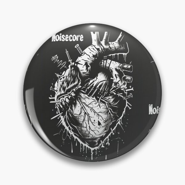 Item preview, Heart with "Noisecore" Text in Graffiti Style designed and sold by Piotrek0001.