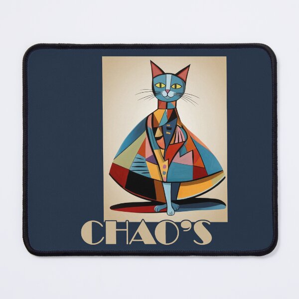 Item preview, Abstract cat in colorful chao's 04 designed and sold by Museum Of Non-Existing Art.