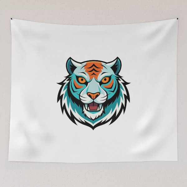 Item preview, ghost tiger head designed and sold by JIMTOPMOY.