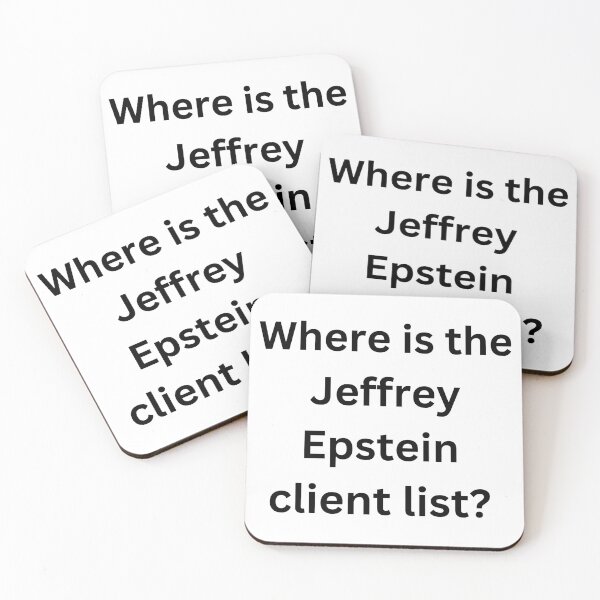 Item preview, Where is the Jeffrey Epstein Client List? designed and sold by Mel Siva.
