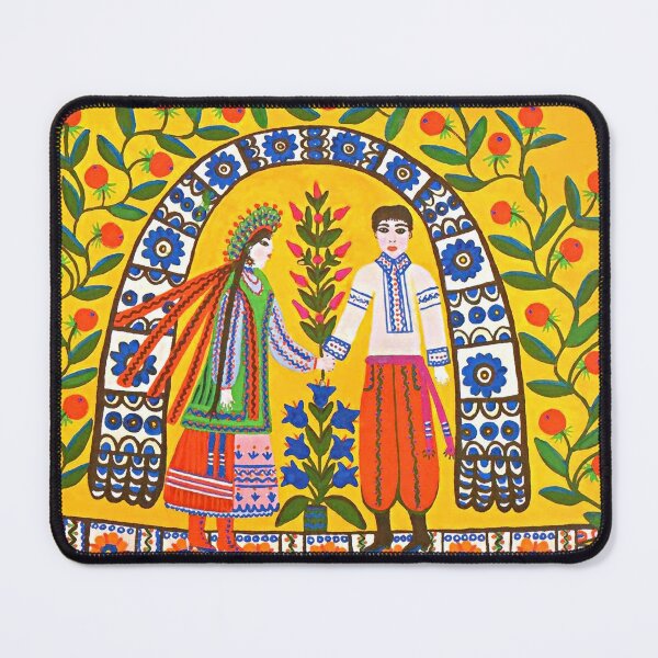 Item preview, Maria Prymachenko, Let Us Go to the Betrothal Party, Famous Ukrainian Artist, Марія Приймаченко, Ukrainian Folk Art, Naïve Art Print designed and sold by Artistic Gift Print.