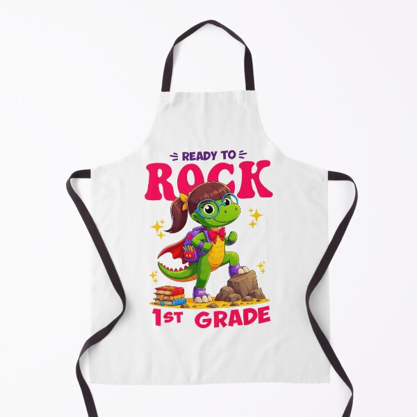 Item preview,  Kids Ready to Rock the 1st Grade Dinosaur Back to School Girls Gift designed and sold by JUSTBEELEGANT.