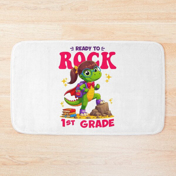Item preview,  Kids Ready to Rock the 1st Grade Dinosaur Back to School Girls Gift designed and sold by JUSTBEELEGANT.