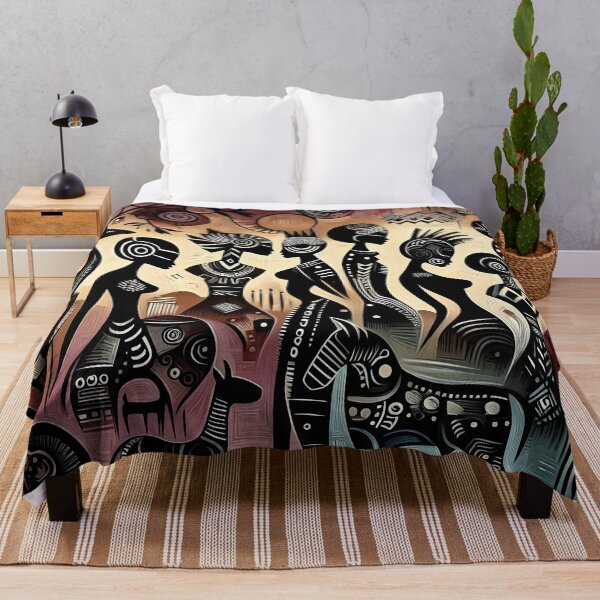 Item preview, Tribal Village, African Tribal Art Style by shs_kenya  designed and sold by Shs-Kenya.