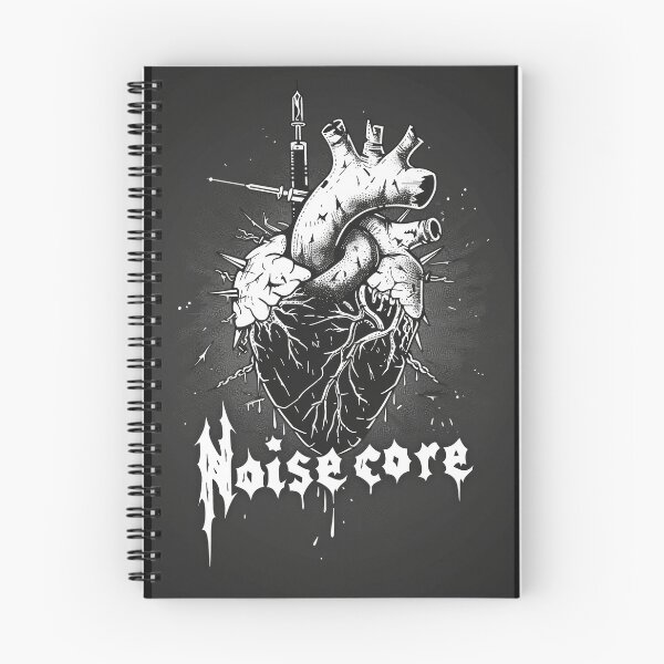 Item preview, Heart with "Noisecore" Text in Graffiti Style designed and sold by Piotrek0001.
