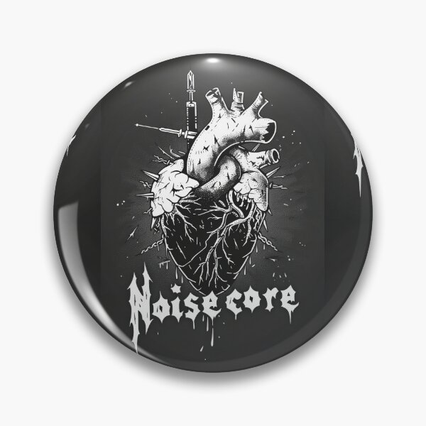 Item preview, Heart with "Noisecore" Text in Graffiti Style designed and sold by Piotrek0001.