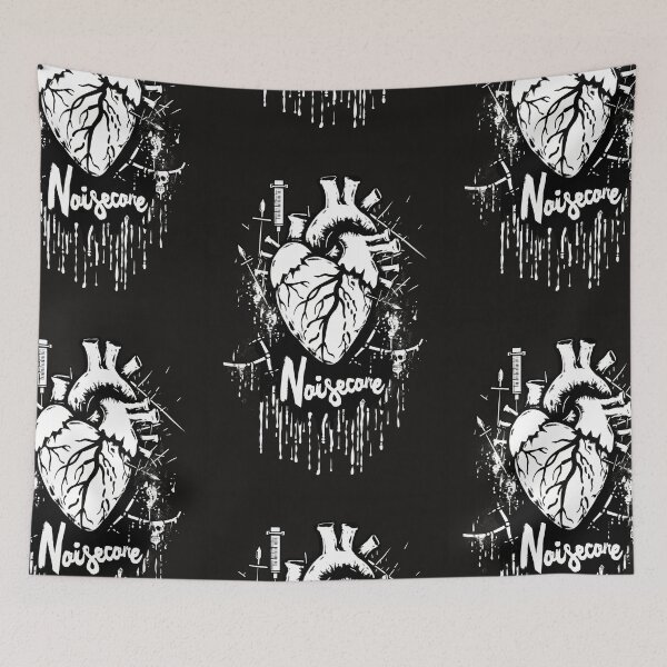 Item preview, Heart with "Noisecore" Text in Graffiti Style designed and sold by Piotrek0001.