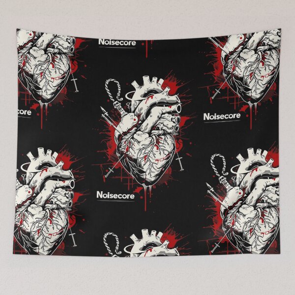 Item preview, Heart with "Noisecore" Text in Graffiti Style designed and sold by Piotrek0001.