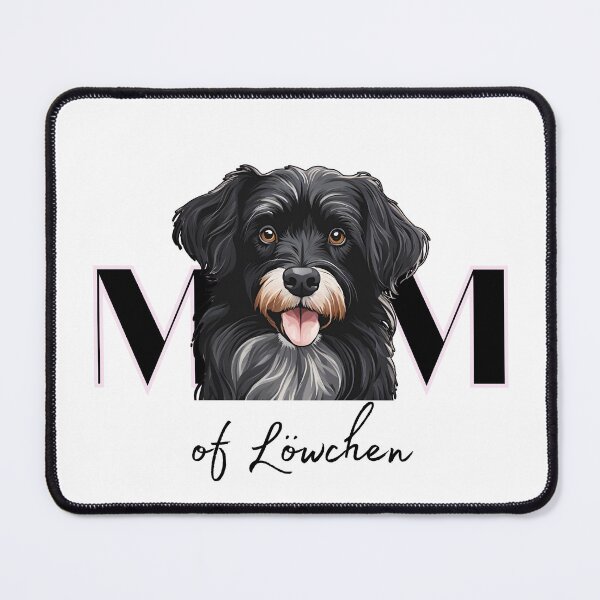 Item preview, Minimalistic aesthetic Mom of black Lowchen Dog designed and sold by GoodyPaws.