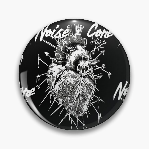 Item preview, Heart with "Noisecore" Text in Graffiti Style designed and sold by Piotrek0001.