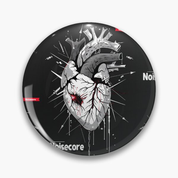 Item preview, Heart with "Noisecore" Text in Graffiti Style designed and sold by Piotrek0001.