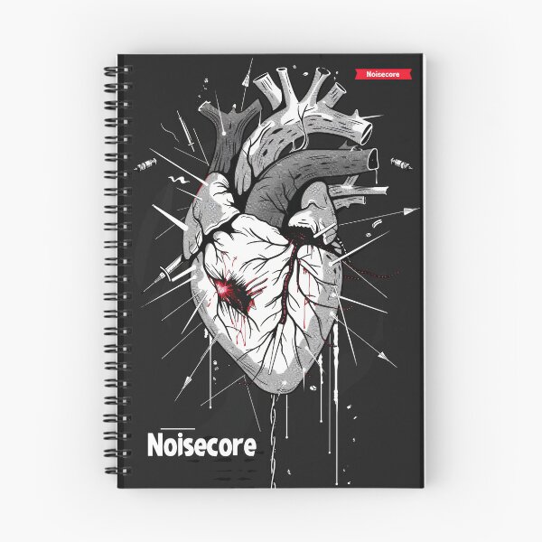 Item preview, Heart with "Noisecore" Text in Graffiti Style designed and sold by Piotrek0001.