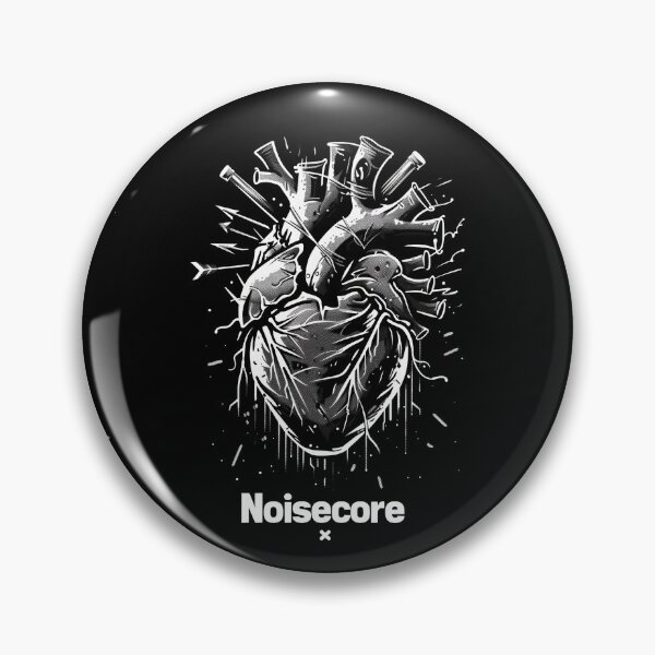 Item preview, Heart with "Noisecore" Text in Graffiti Style designed and sold by Piotrek0001.