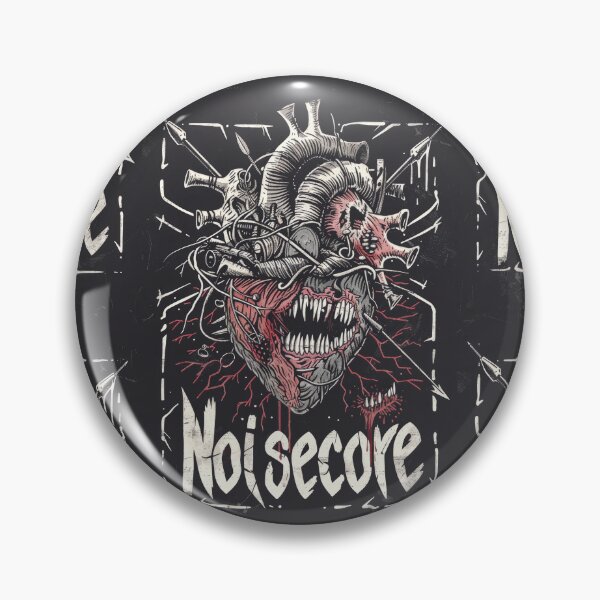 Item preview, Heart with "Noisecore" Text in Graffiti Style designed and sold by Piotrek0001.
